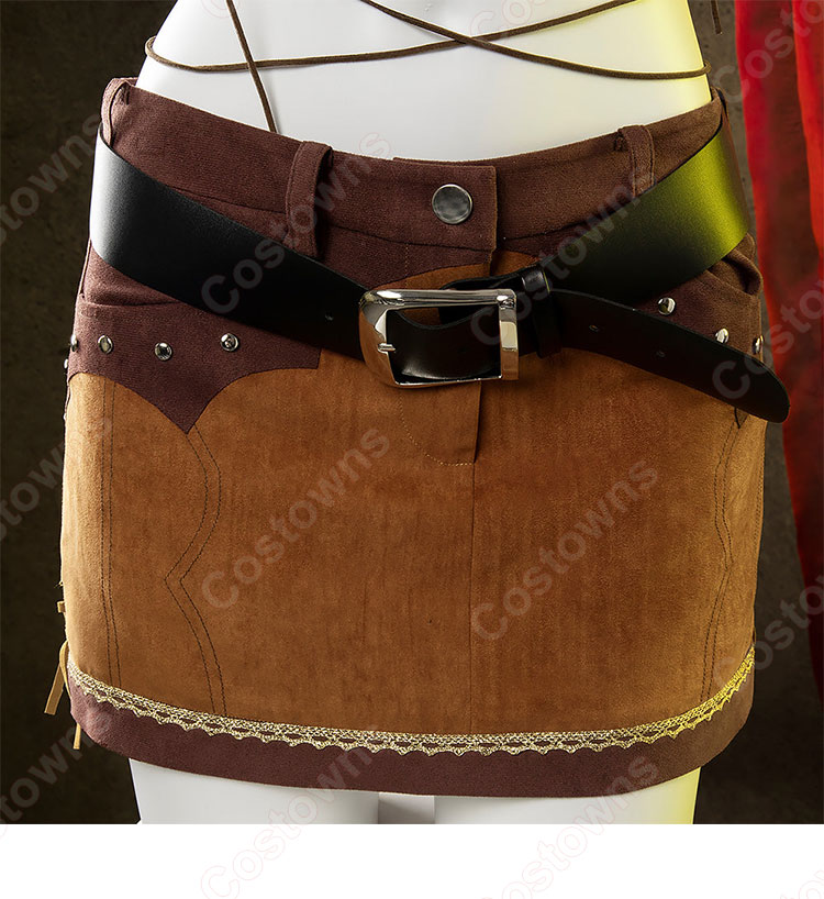 ファイナルファンタジーVII リバース ティファ・ロックハート ウェスタンガイド姿 コスプレ衣装-11