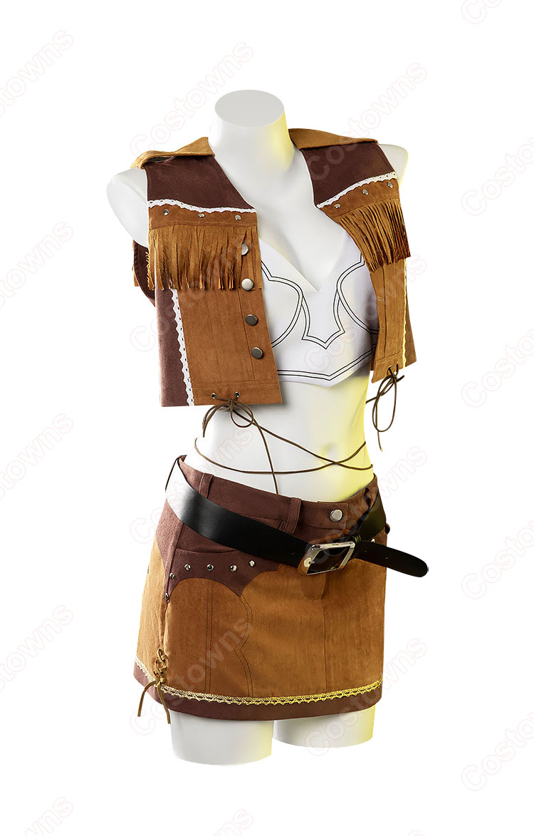 ファイナルファンタジーVII リバース ティファ・ロックハート ウェスタンガイド姿 コスプレ衣装-3