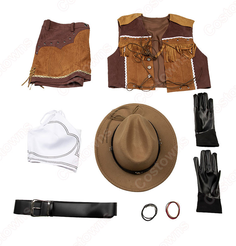 ファイナルファンタジーVII リバース ティファ・ロックハート ウェスタンガイド姿 コスプレ衣装-20