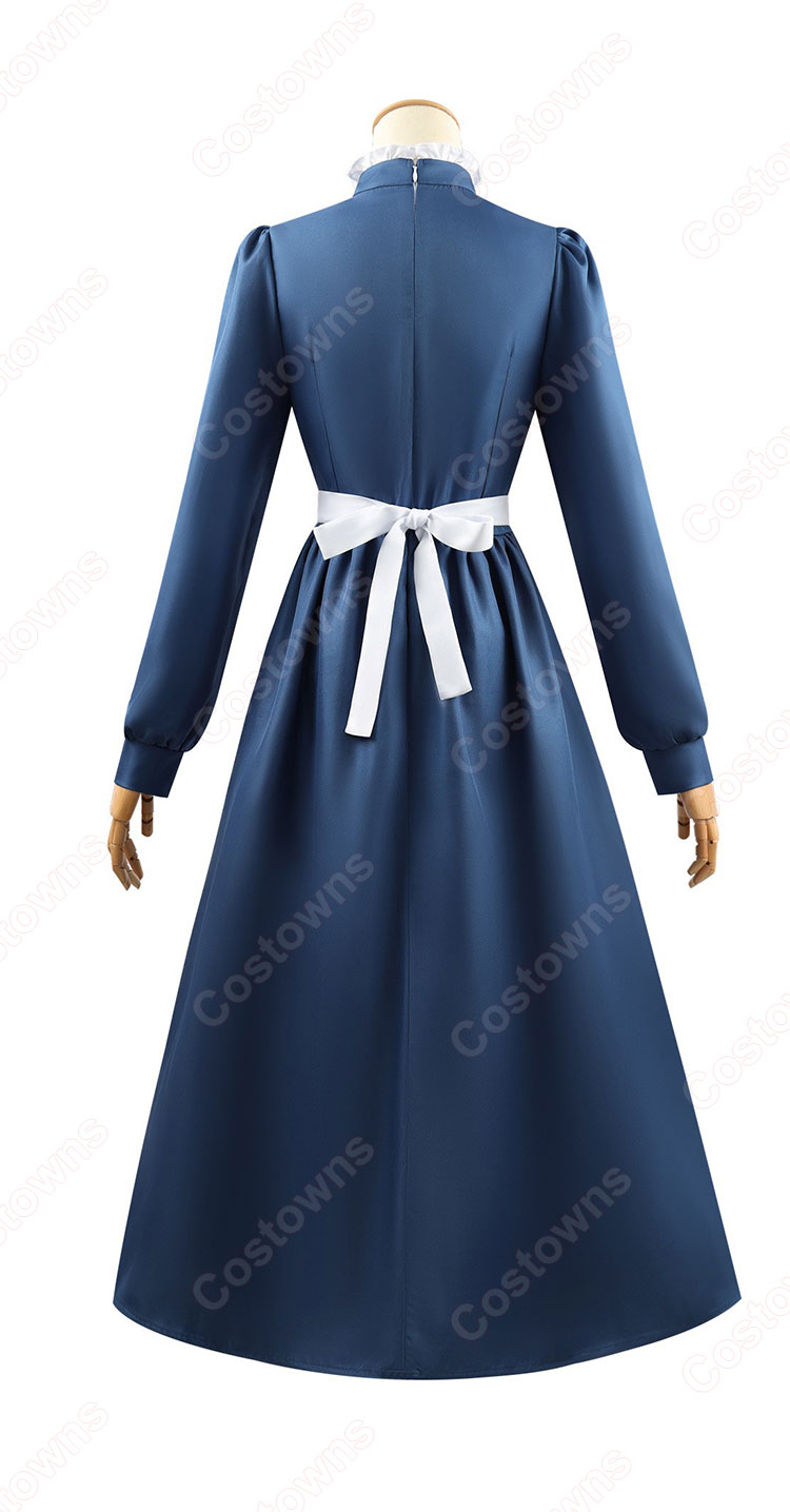 ハウルの動く城 ソフィー・ハッター コスプレ衣装 青ワンピース-3
