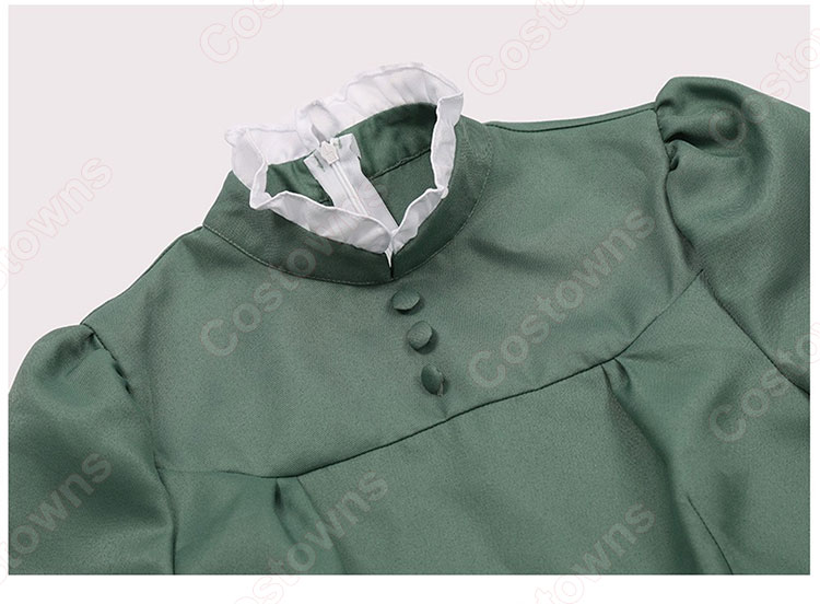 ハウルの動く城 ソフィー・ハッター コスプレ衣装 緑ワンピース-7