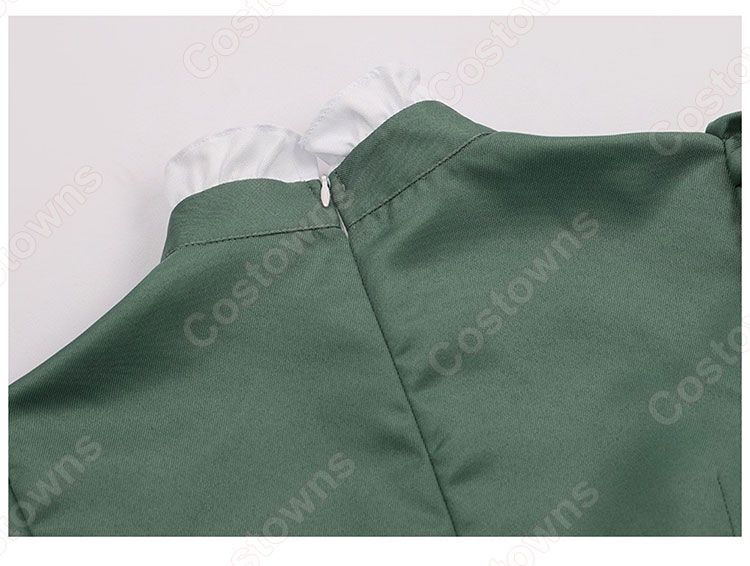 ハウルの動く城 ソフィー・ハッター コスプレ衣装 緑ワンピース-10