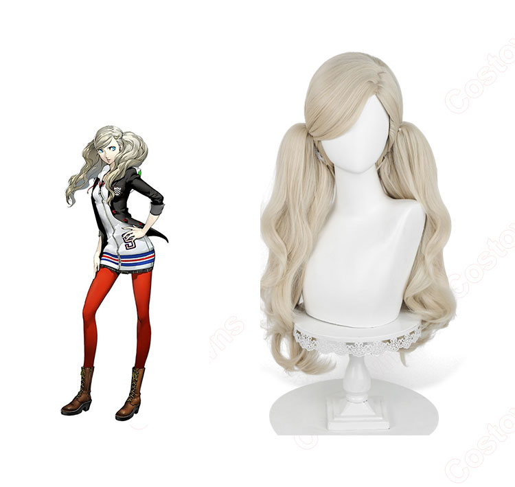 Amazon.co.jp: 耐熱コスプレウィッグ 高巻 杏 仮装用 かつら ペルソナ5 PERSONA5 P5 コスチュム cos wig : ホビー
