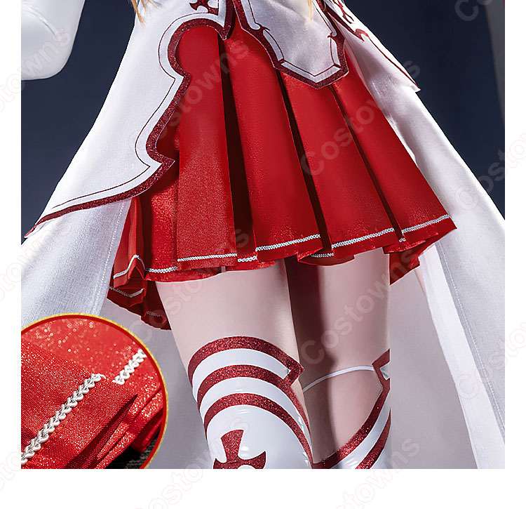 ソードアート・オンライン アスナ 結城明日奈 コスプレ衣装-14