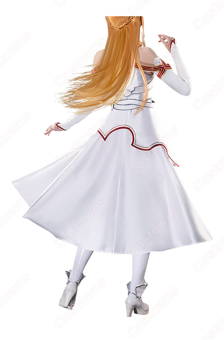 ソードアート・オンライン アスナ 結城明日奈 コスプレ衣装-5