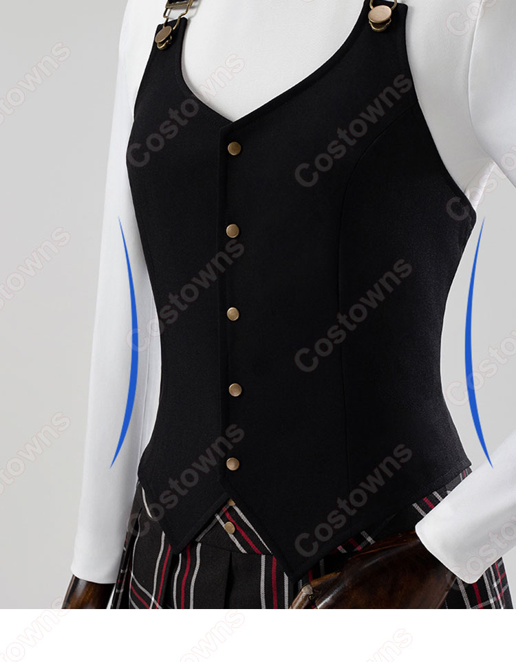 ペルソナ5 新島真 コスプレ衣装 学生Ver. 制服-5