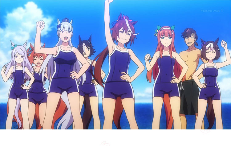 ウマ娘 プリティーダービー 競泳水着 コスプレ衣装-1