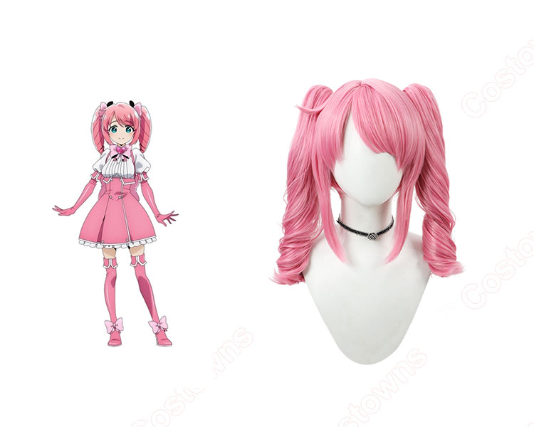 魔法少女にあこがれて 花菱はるか マジアマゼンタ コスプレウィッグ-1