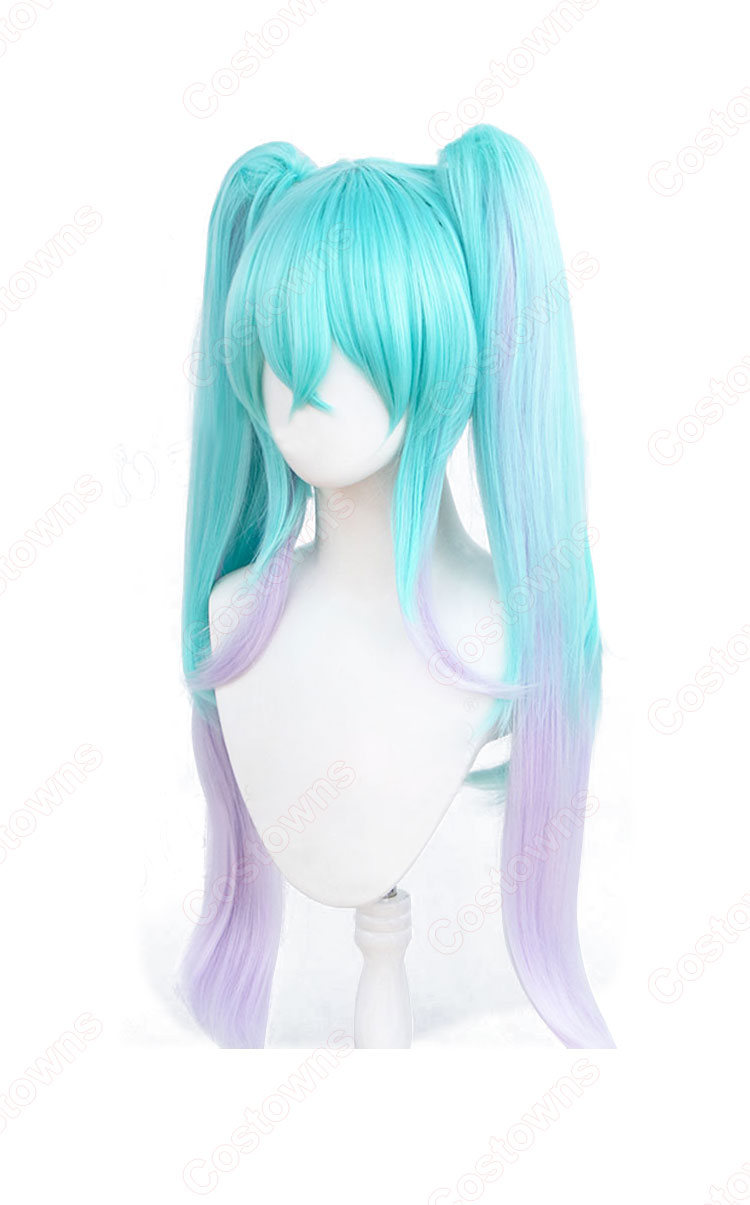 初音ミク レーシングミク 2024Ver. コスプレウィッグ-4