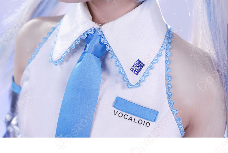 雪ミク2010「初代」 初音ミク コスプレ衣装-3