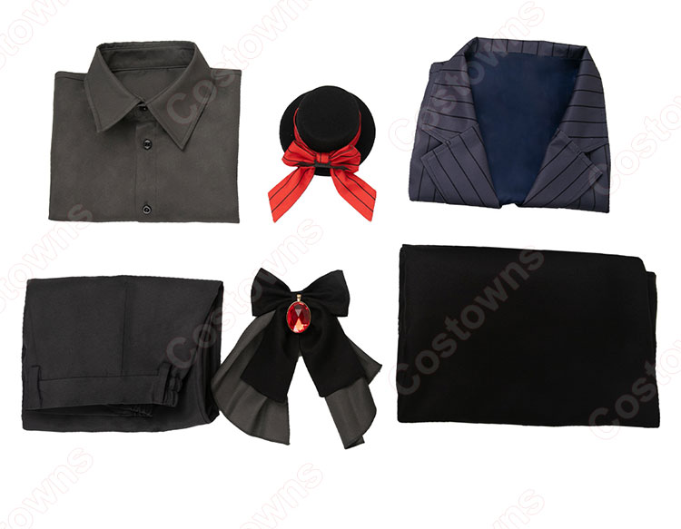 【推しの子】 アクア 吸血鬼 コスプレ衣装 ハロウィン 真っ黒衣装-9