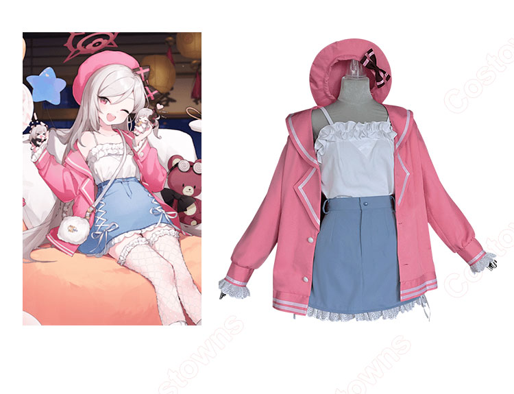 ブルーアーカイブ　コスプレ　浅黄ムツキ　衣装　　　武器　ブルアカ　フルセット Amazon.co.jp: [ETER] 原作忠実！ブルーアーカイブ（ブルアカ