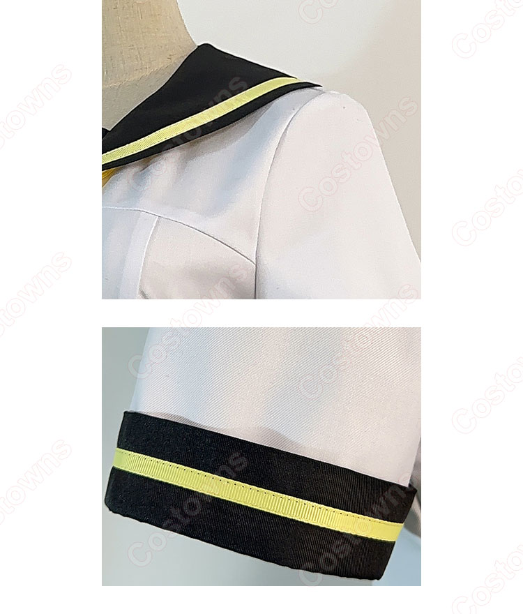 ペルソナ4 久慈川りせ コスプレ衣装 八十神高校夏服 制服-8