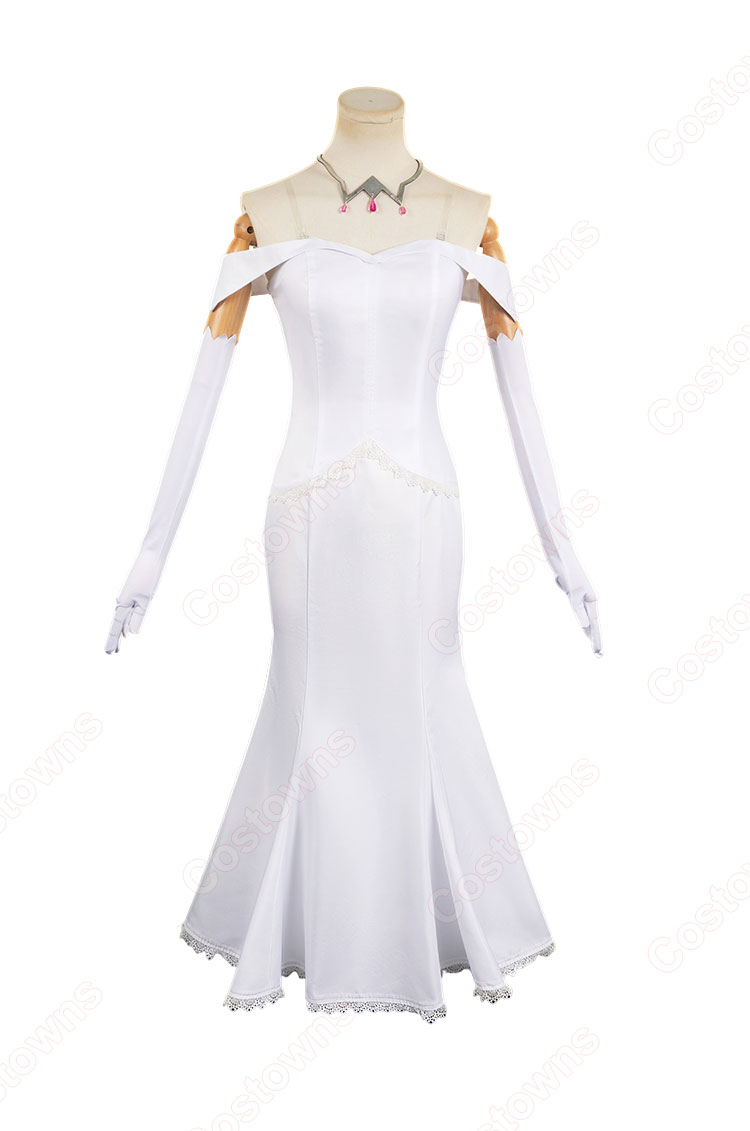 Re:ゼロから始める異世界生活 エミリア コスプレ衣装 白い