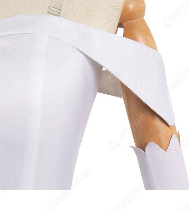 Re:ゼロから始める異世界生活 エミリア コスプレ衣装 白いワンピース-6