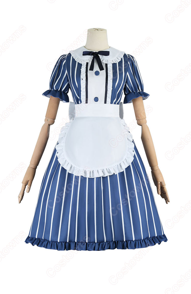女神のカフェテラス 千代田莉々歌 高崎舞乙 宗谷萌美 吉野碧流 ヴァレンティーナ吾妻 コスプレ衣装 メイド服-2