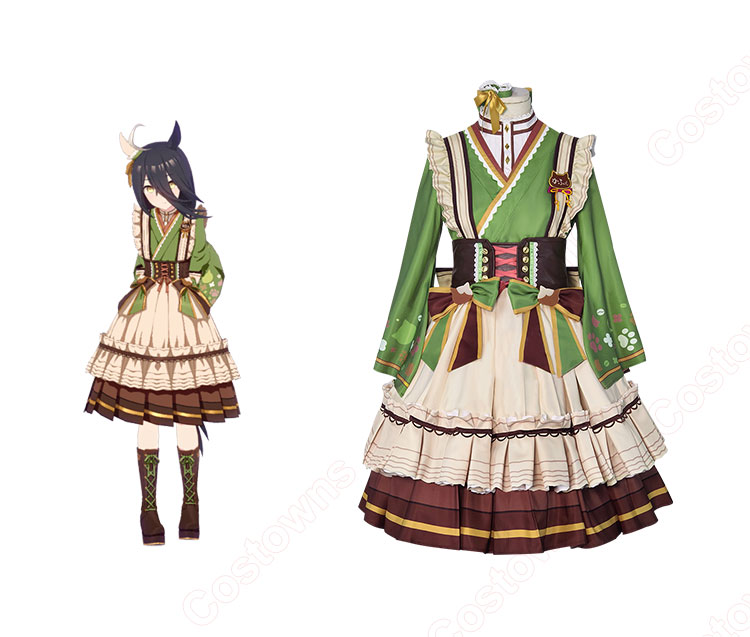 ウマ娘 プリティーダービー マンハッタンカフェ 柳緑小夜 コスプレ衣装-1