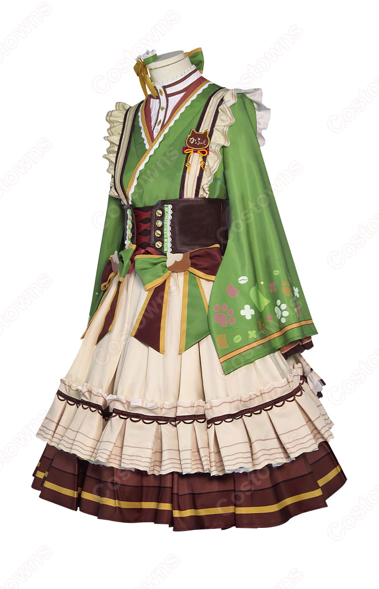 ウマ娘 プリティーダービー マンハッタンカフェ 柳緑小夜 コスプレ衣装-3