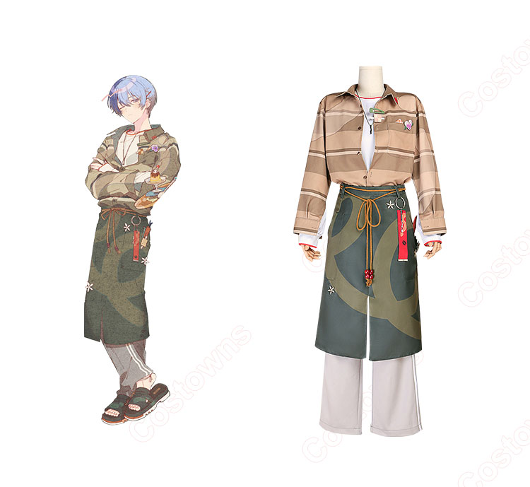 プロジェクトセカイ カラフルステージ! feat. 初音ミク エイプリルフールver. 我らペガサス探検隊!チーム 青柳冬弥 コスプレ衣装-1