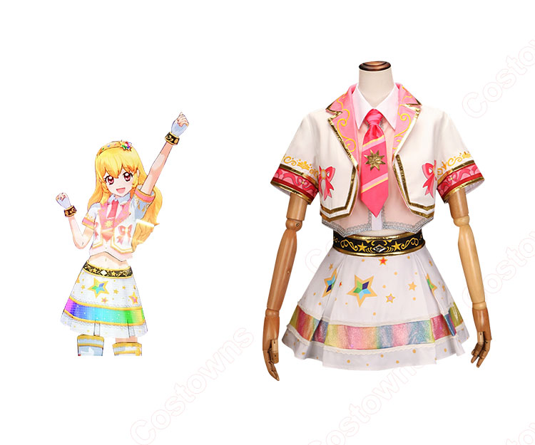アイカツオンパレード! ヒラリ/ヒトリ/キラリ 星宮いちご コスプレ衣装-1