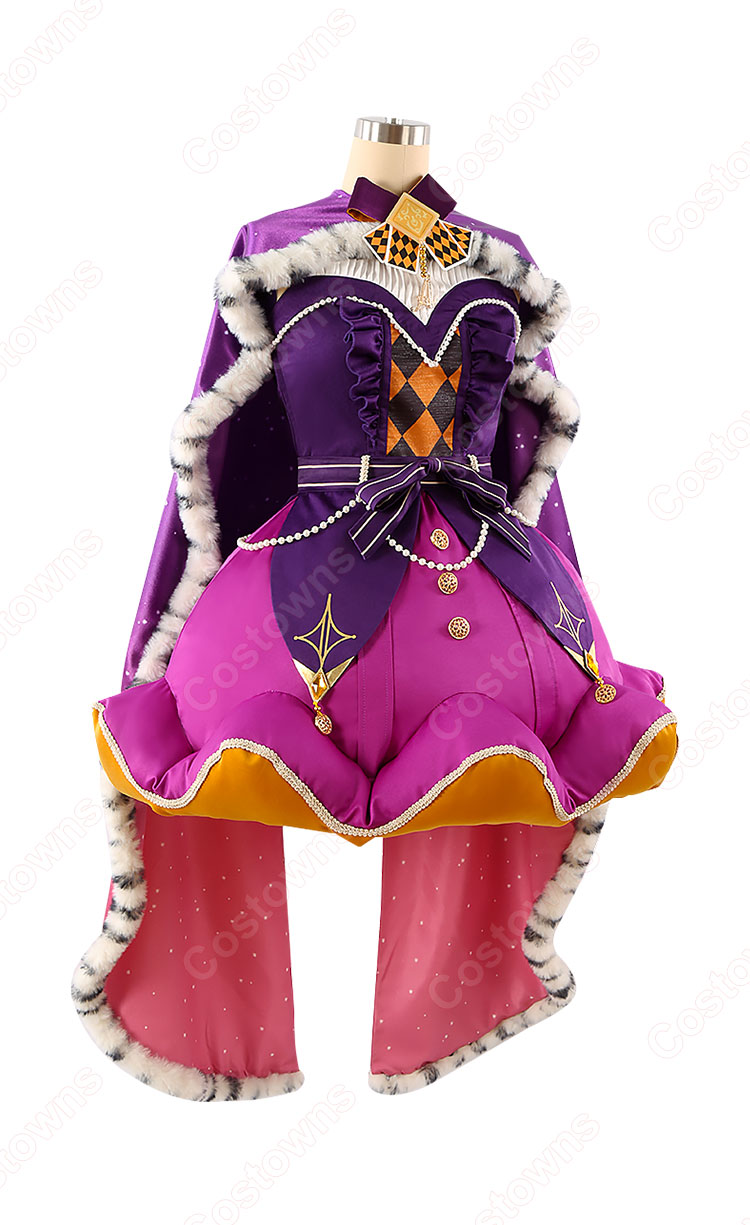 プロジェクトセカイ カラフルステージ! feat. 初音ミク 一緒に考えよう 鳳えむ クイーン・オブ・ダイヤ コスプレ衣装-3