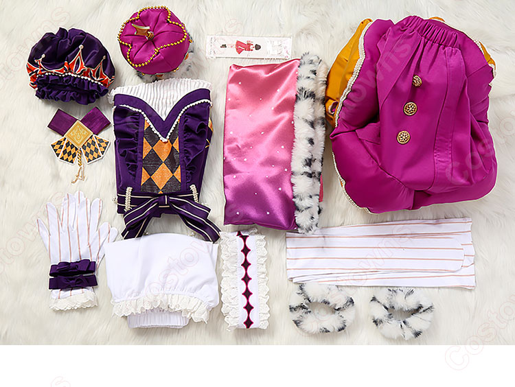 プロジェクトセカイ カラフルステージ! feat. 初音ミク 一緒に考えよう 鳳えむ クイーン・オブ・ダイヤ コスプレ衣装-14