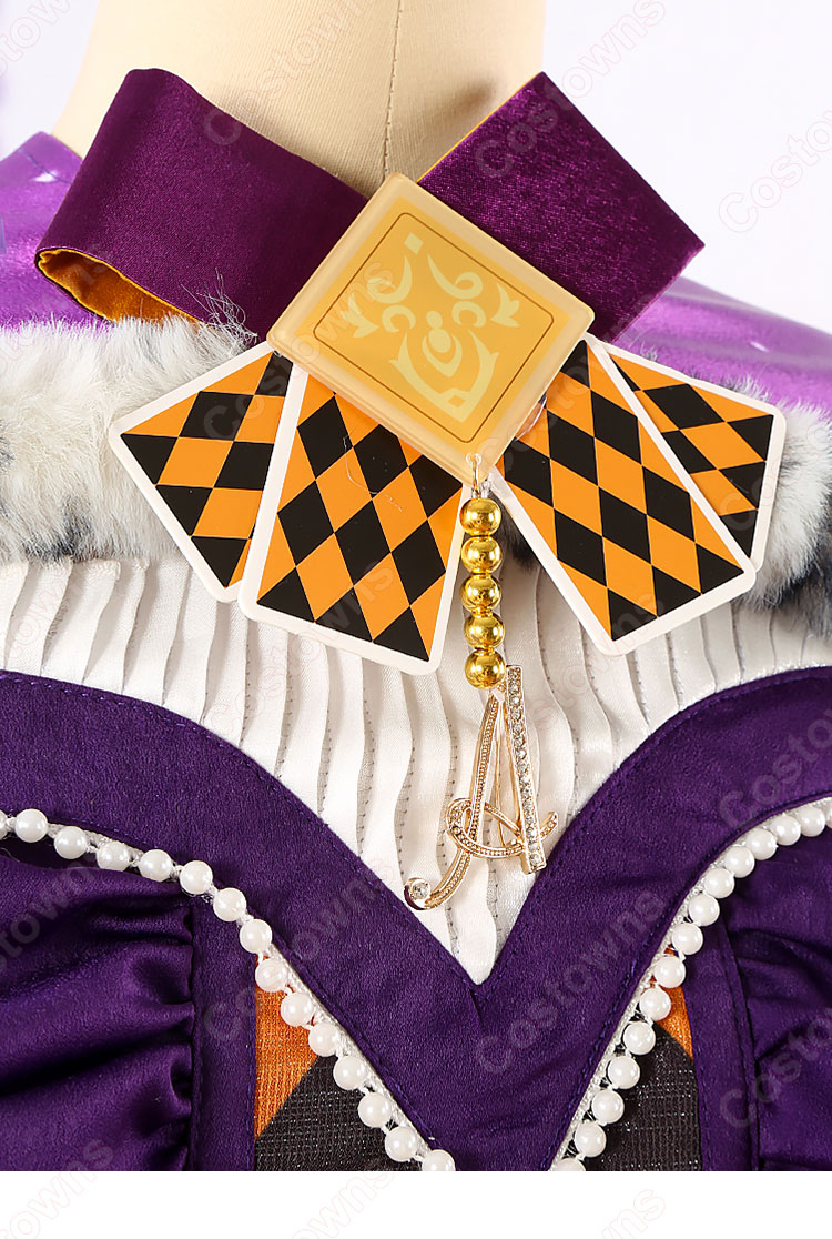 プロジェクトセカイ カラフルステージ! feat. 初音ミク 一緒に考えよう 鳳えむ クイーン・オブ・ダイヤ コスプレ衣装-9