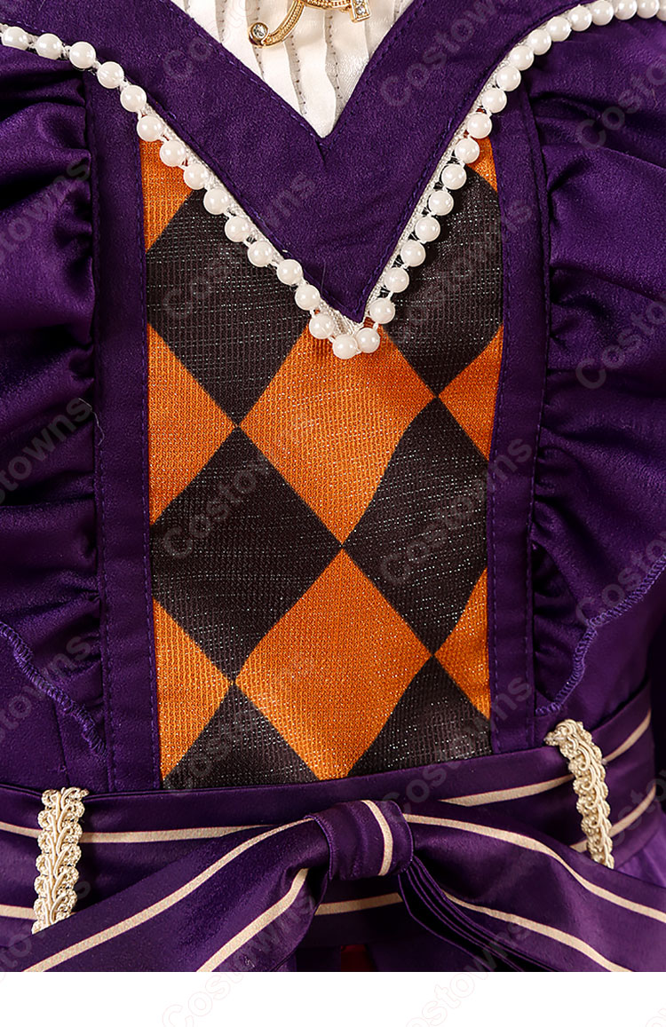 プロジェクトセカイ カラフルステージ! feat. 初音ミク 一緒に考えよう 鳳えむ クイーン・オブ・ダイヤ コスプレ衣装-10