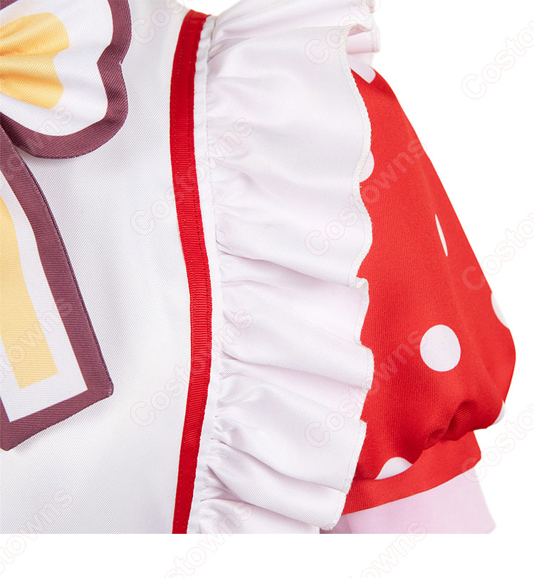 【推しの子】 有馬かな コスプレ衣装 (帽子、ワンピース、蝶結び、コルセットベルト、靴下)-6