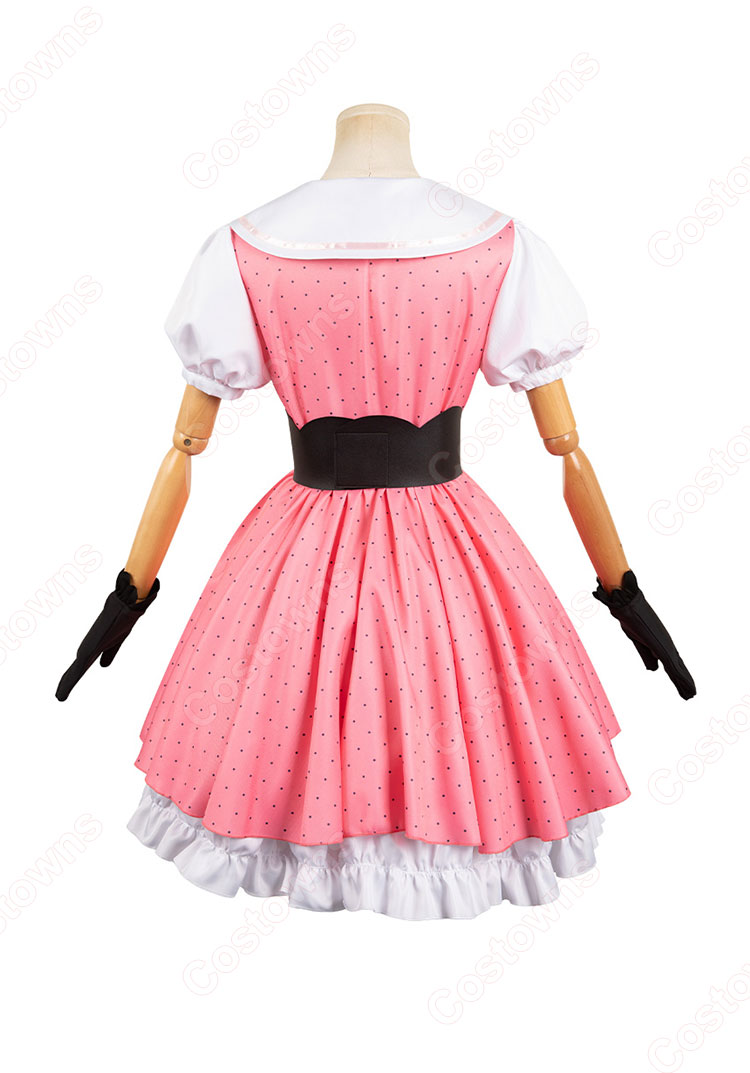 【推しの子】 星野ルビー コスプレ衣装 (ワンピース、手袋、コルセットベルト、髪飾り、蝶ネクタイ)-4