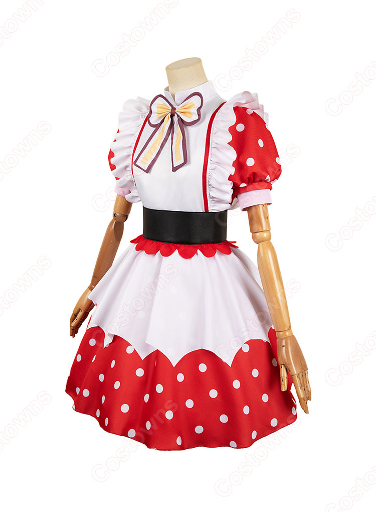 【推しの子】 有馬かな コスプレ衣装 (帽子、ワンピース、蝶結び、コルセットベルト、靴下)-2