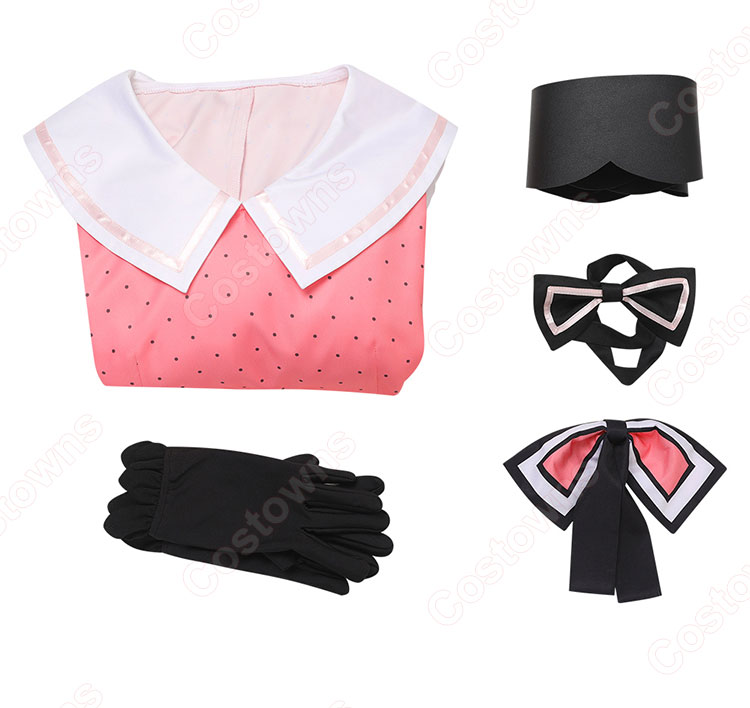 【推しの子】 星野ルビー コスプレ衣装 (ワンピース、手袋、コルセットベルト、髪飾り、蝶ネクタイ)-8