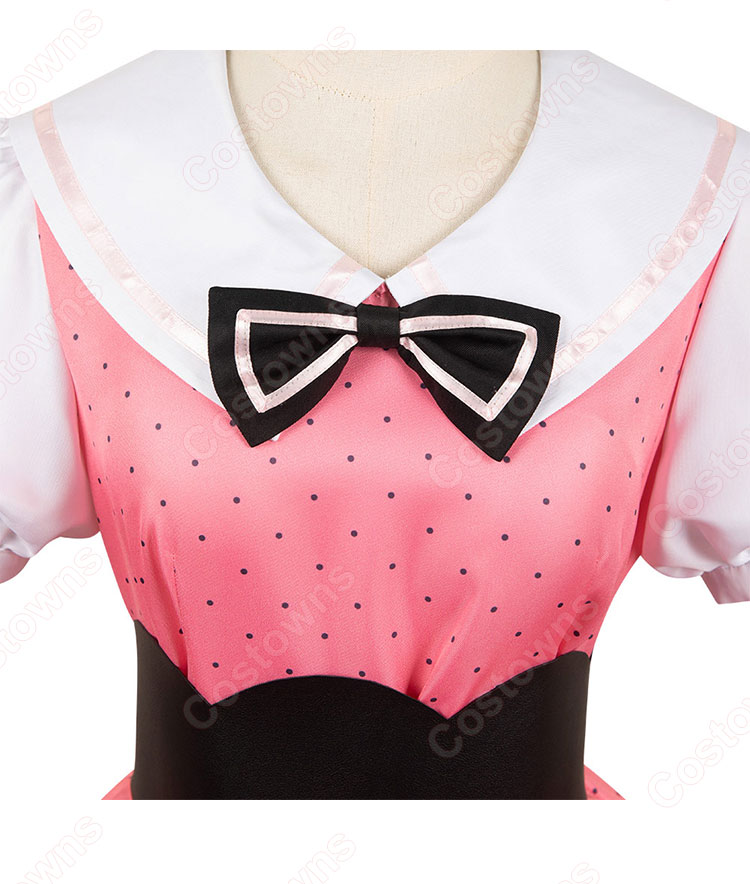 【推しの子】 星野ルビー コスプレ衣装 (ワンピース、手袋、コルセットベルト、髪飾り、蝶ネクタイ)-5