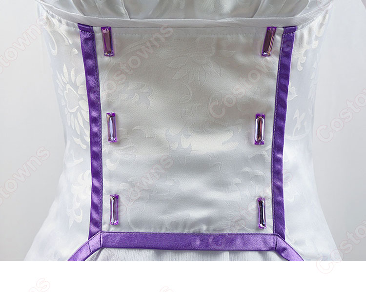 Re:ゼロから始める異世界生活 ヒロイン エミリア コスプレ衣装-5