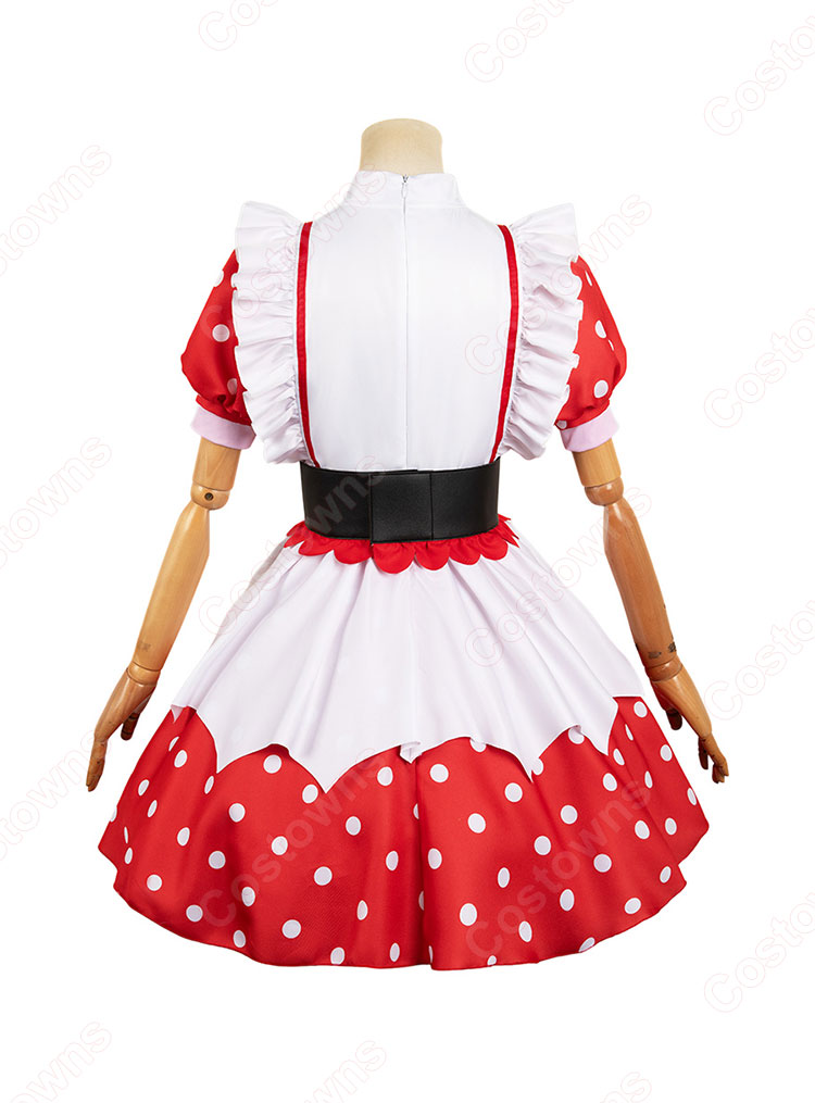 【推しの子】 有馬かな コスプレ衣装 (帽子、ワンピース、蝶結び、コルセットベルト、靴下)-4