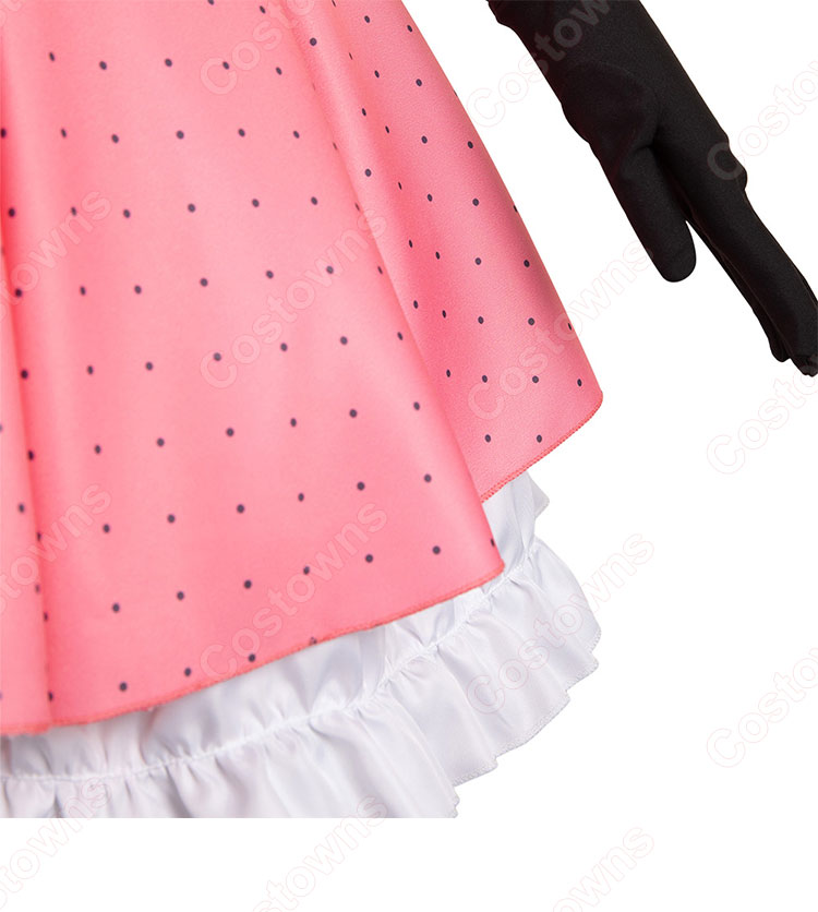 【推しの子】 星野ルビー コスプレ衣装 (ワンピース、手袋、コルセットベルト、髪飾り、蝶ネクタイ)-7