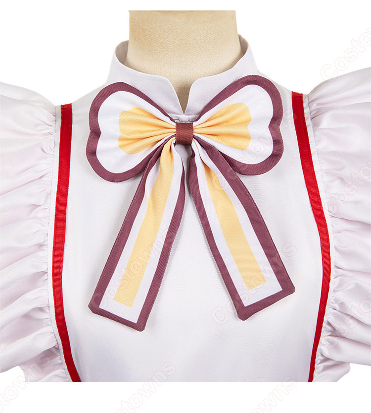 【推しの子】 有馬かな コスプレ衣装 (帽子、ワンピース、蝶結び、コルセットベルト、靴下)-5