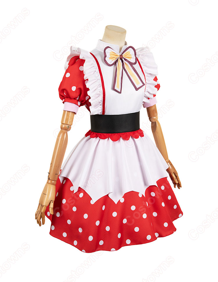 【推しの子】 有馬かな コスプレ衣装 (帽子、ワンピース、蝶結び、コルセットベルト、靴下)-3