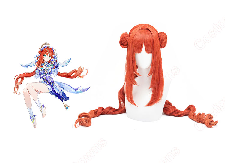 原神 ニィロウ 東風はこぶ花の吐息 コスプレウィッグ - Costowns