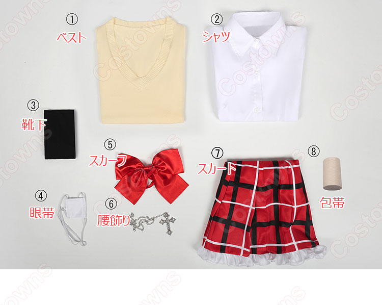 中二病でも恋がしたい！ 小鳥遊六花 夏服 コスプレ衣装-9