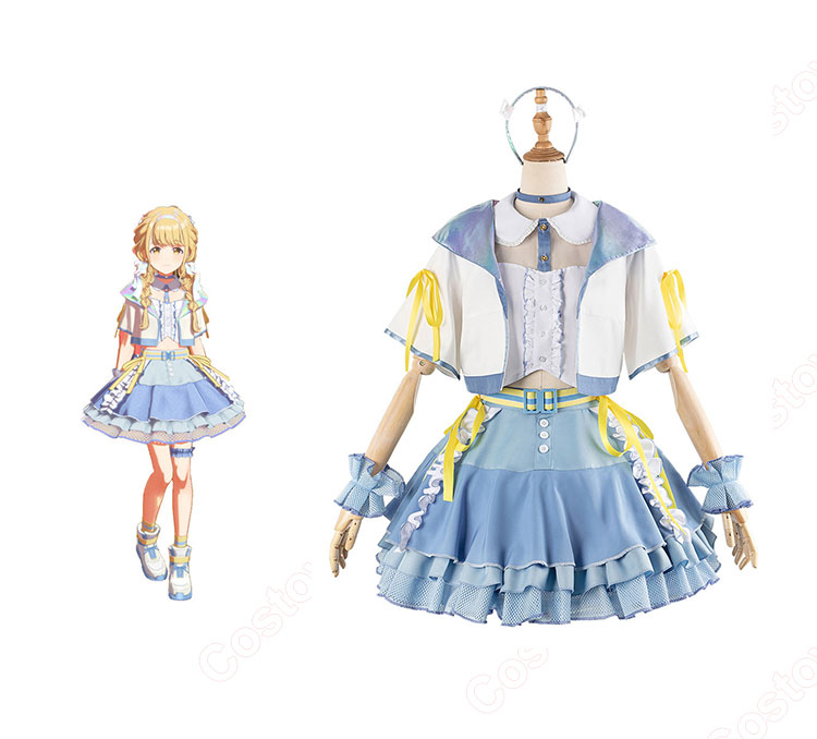 学園アイドルマスター 世界一可愛い私 藤田ことね コスプレ衣装-1