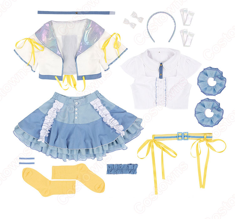 学園アイドルマスター 世界一可愛い私 藤田ことね コスプレ衣装-9