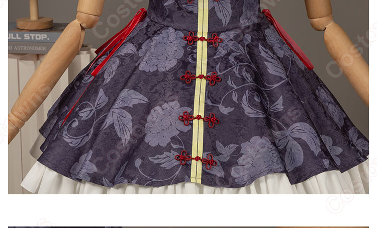 終わりのセラフ クルル・ツェペシ 中華風 コスプレ衣装-7