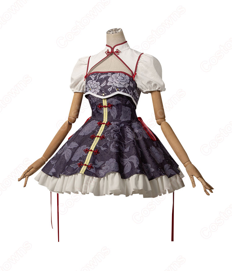 終わりのセラフ クルル・ツェペシ 中華風 コスプレ衣装-3