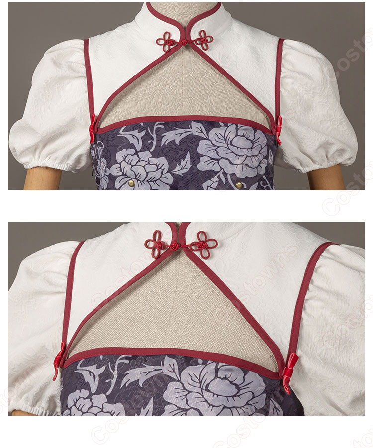 終わりのセラフ クルル・ツェペシ 中華風 コスプレ衣装-5