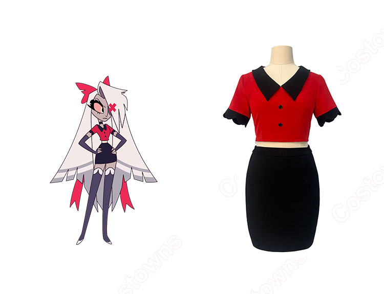 ハズビンホテル　ヴァギー　バギー　コスプレ　フルセット AwwwCos] ハズビンホテル コスプレ バギー Vaggie コスプレ衣装
