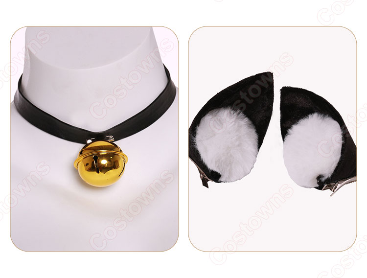 デート・ア・バレット 時崎狂三 猫耳 コスプレ衣装-5