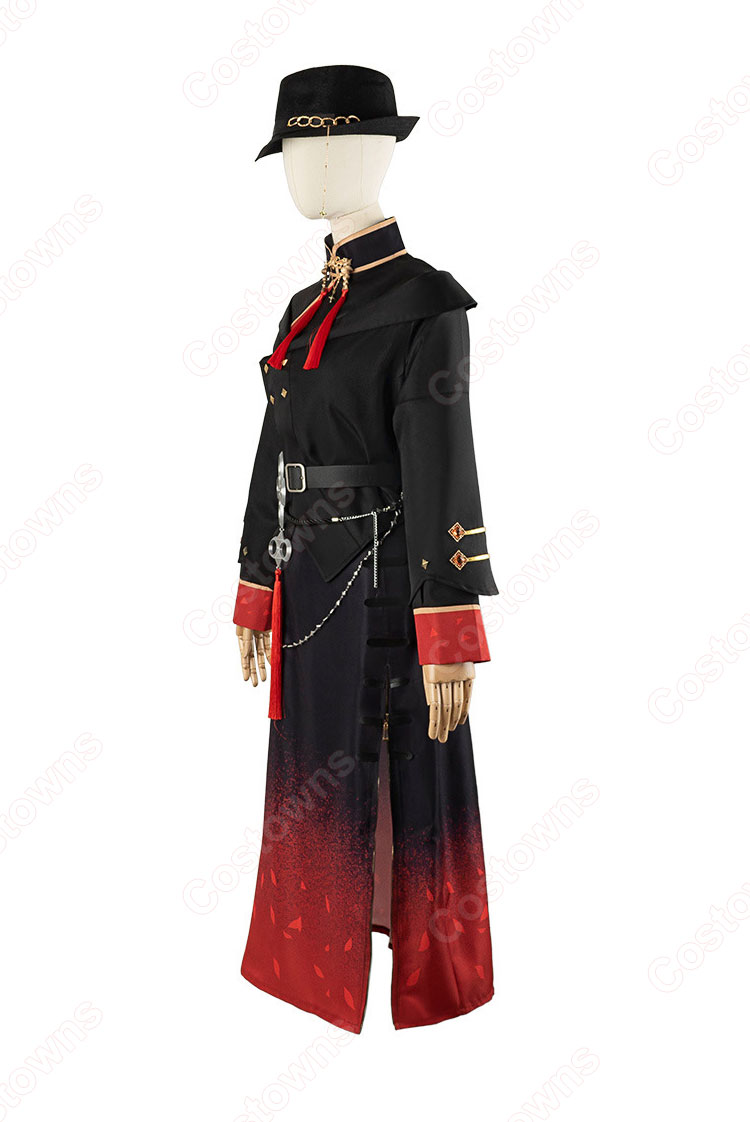 Vtuber ホロライブ 星街すいせい 東洋風スーツ衣装 コスプレ衣装 白&黒 洋服-7