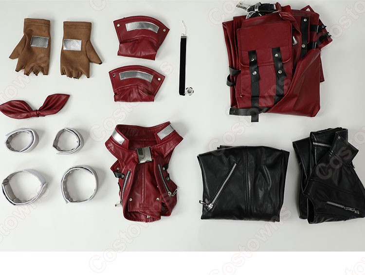 ファイナルファンタジーシリーズ エアリス・ゲインズブール コスプレ衣装-11