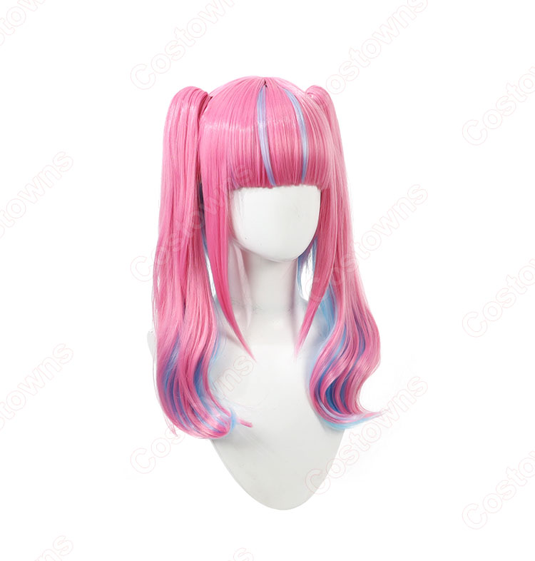 VTuber ホロライブ 湊あくあ ピンクメイド コスプレウィッグ
